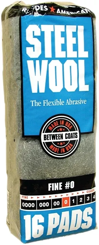 #0 Homax 106603-06 Rhodes American Steel Wool Pad Fine #0, 16-pack | Sandpaper & Abrasives, Steel Wool, Steel | Paint Supply