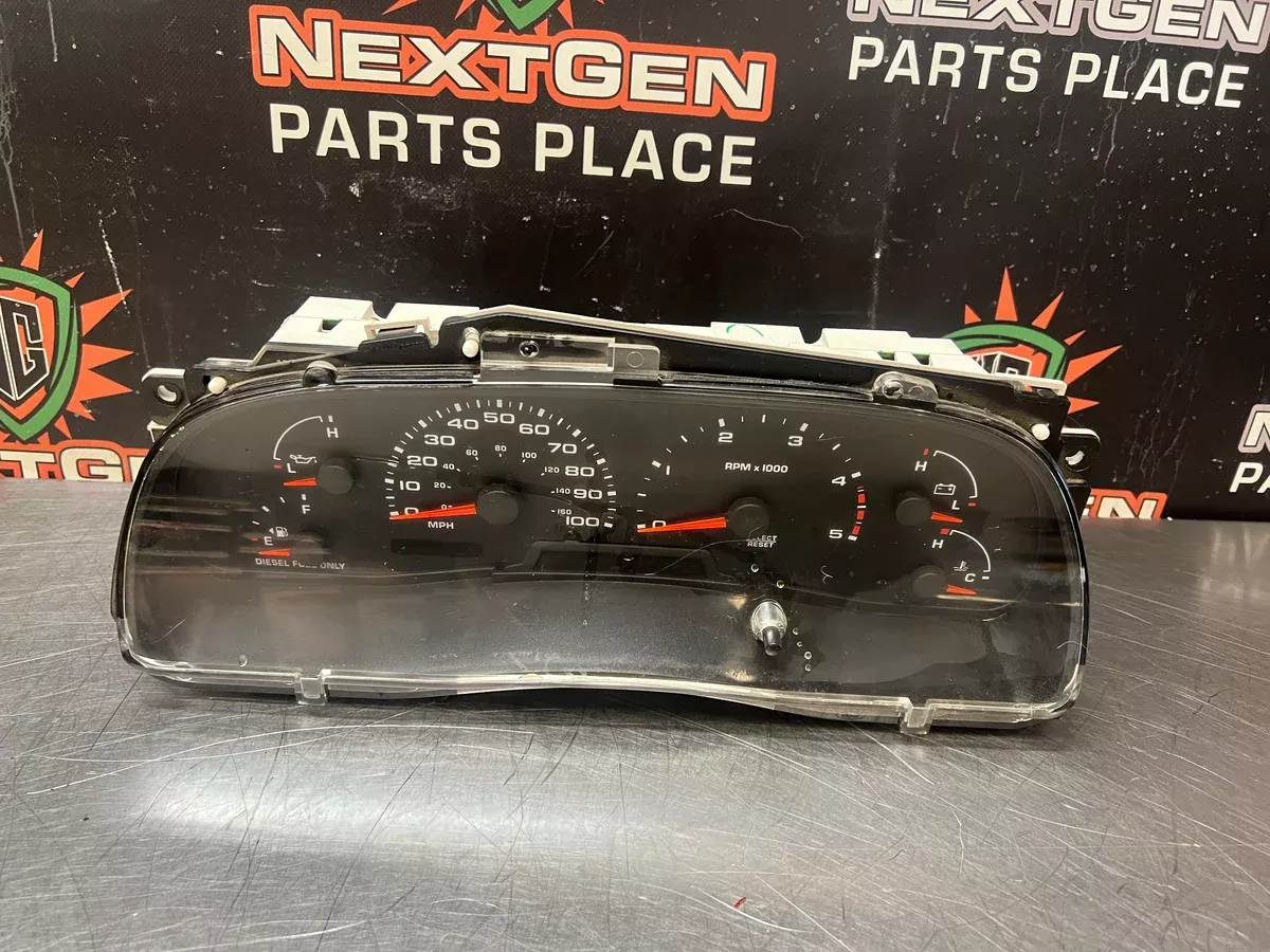 02-04 FORD F250 6.0 DIESEL INSTRUMENT SPEEDOMETER CLUSTER OEM #1185