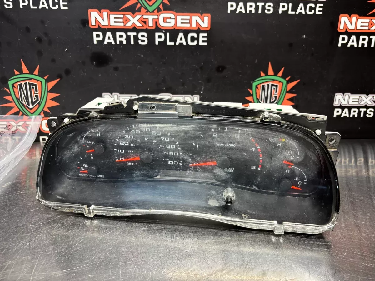 02-04 FORD F250 7.3 DIESEL INSTRUMENT SPEEDOMETER CLUSTER OEM #1004