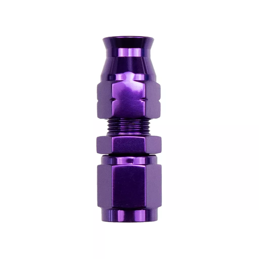 -06 AN Fitting Female to 5/16" Tube Compression Fitting Purple