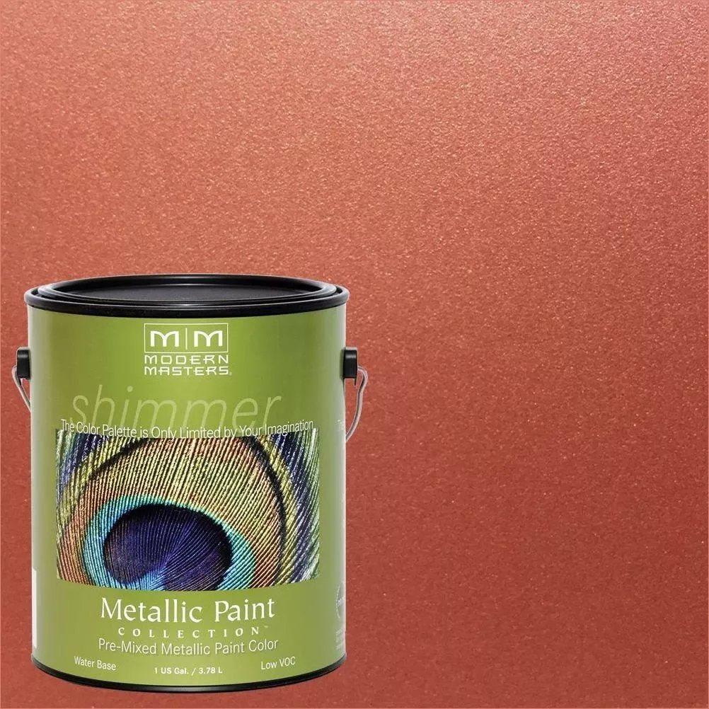 1 Gal. Copper Penny Water-Based Satin Metallic Interior/Exterior Paint