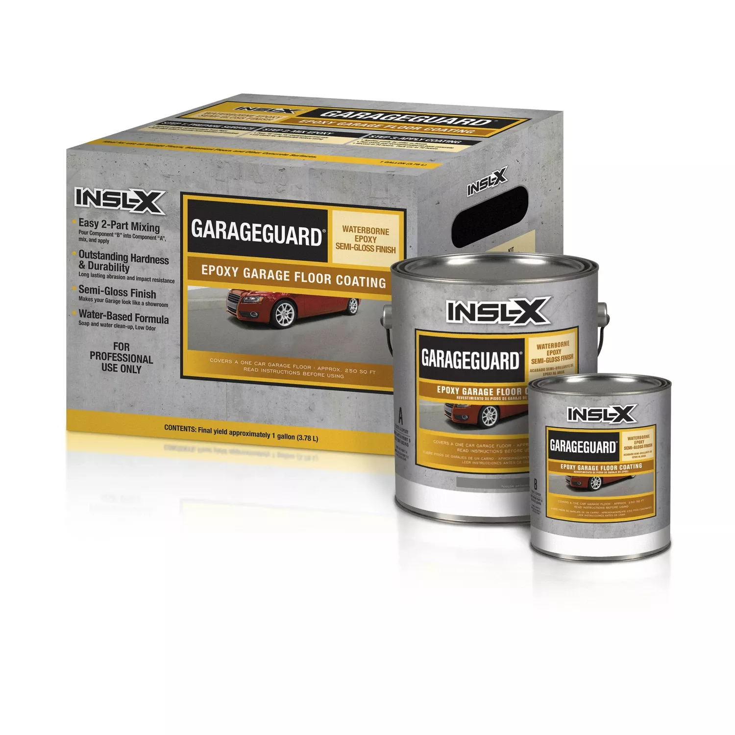 1 Gal. Desert Tan Waterborne Epoxy Garage Floor Coating Kit