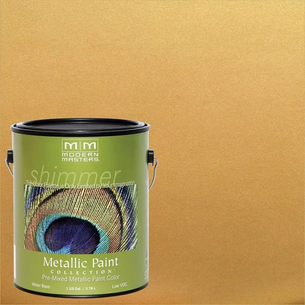 1 Gal. Iridescent Gold Water-Based Sheer Metallic Interior/Exterior Topcoat