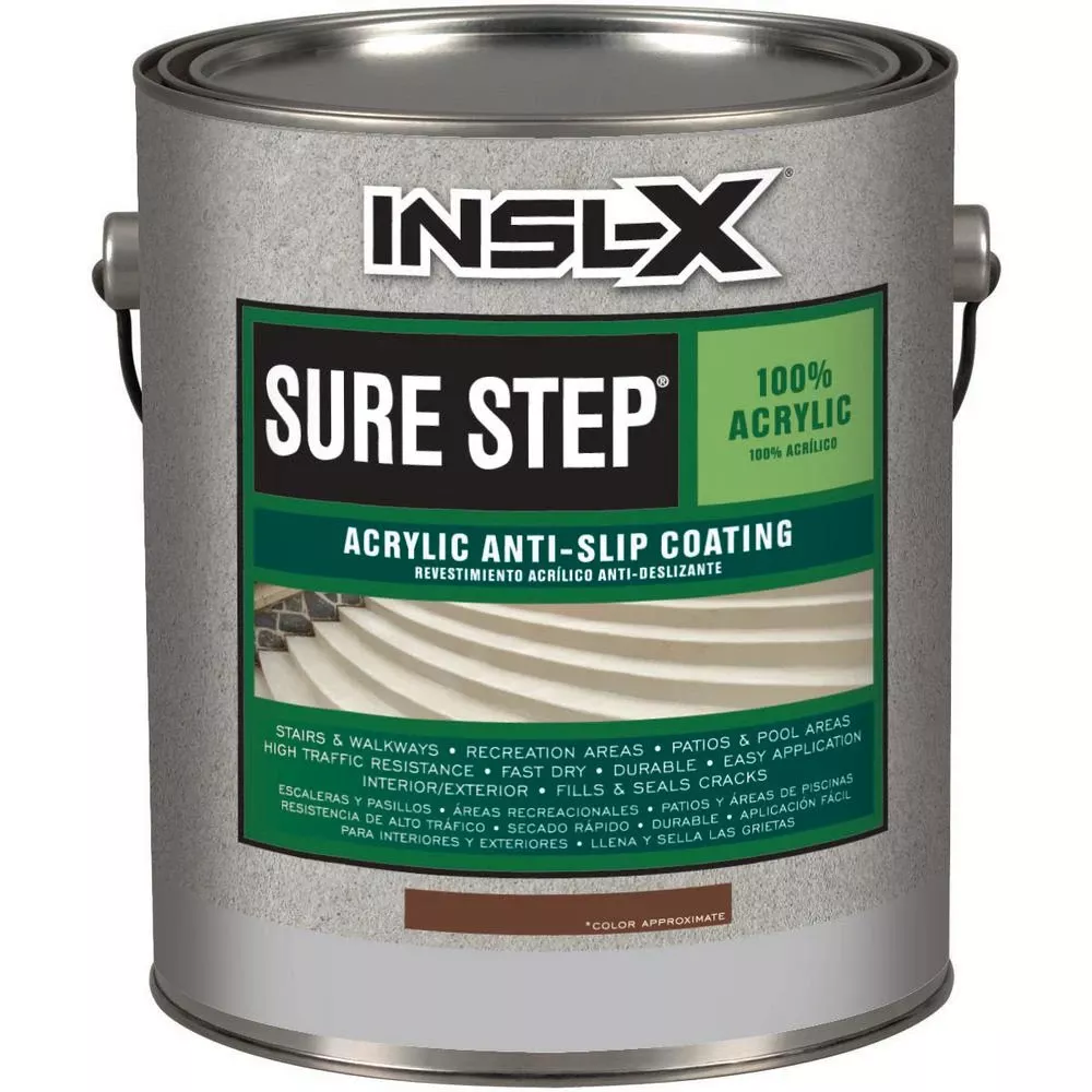 1 Gallon Saddle Brown Acrylic Anti-slip Concrete Paint For Interior And Exterior Use