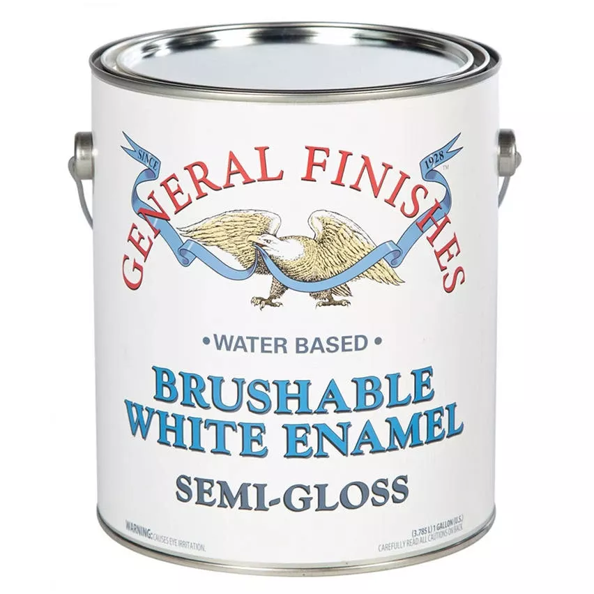 1 Quart Semi-gloss Interior Brushable White Enamel Paint