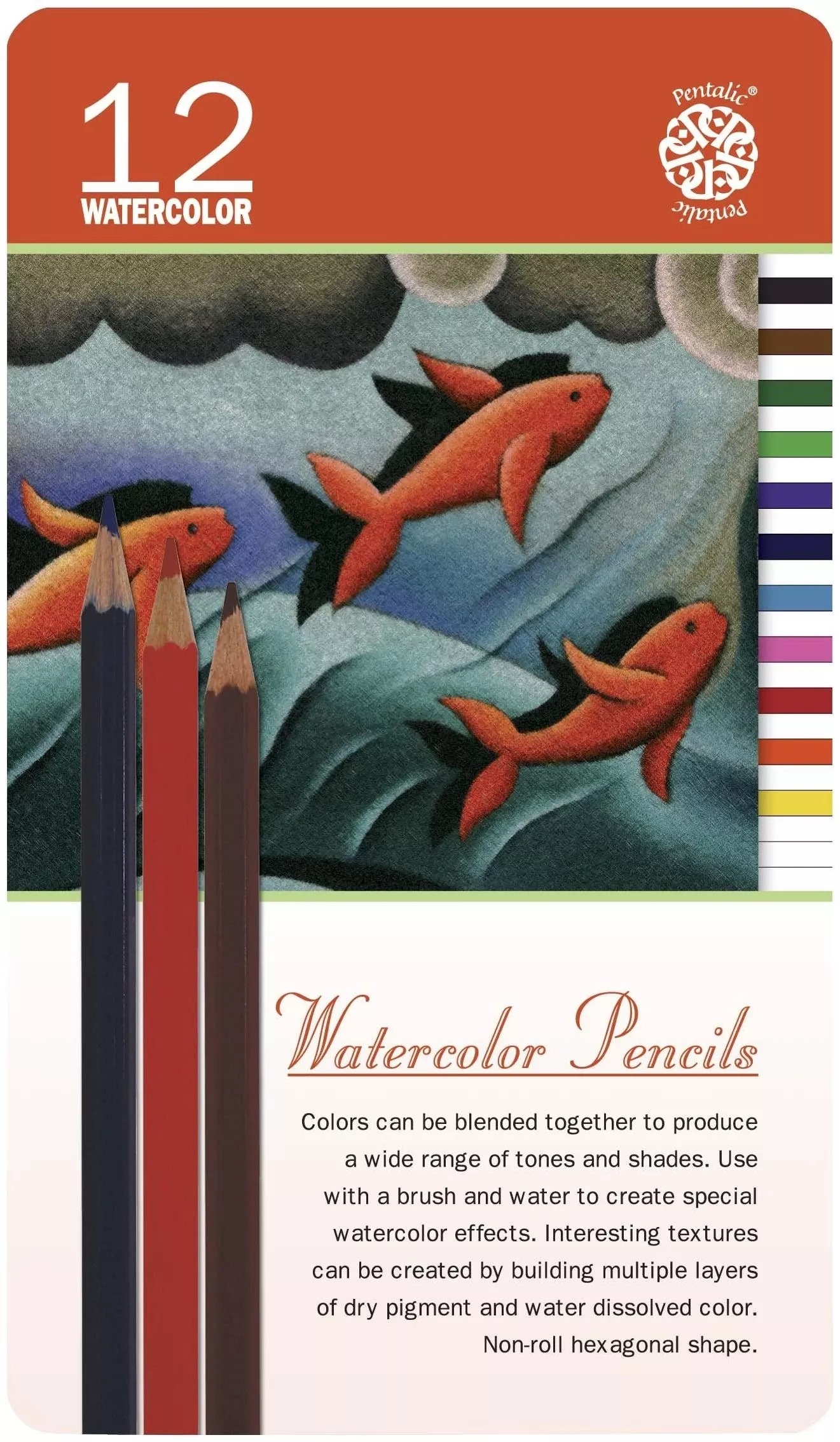 12pc Watercolor Pencil Set