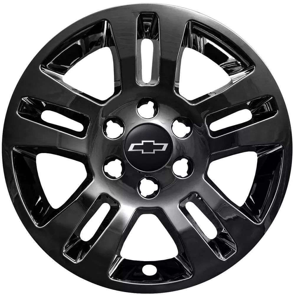 '14-19 Chevrolet Silverado 1500 18" Gloss Black Wheel Skins IMP-377BLKN