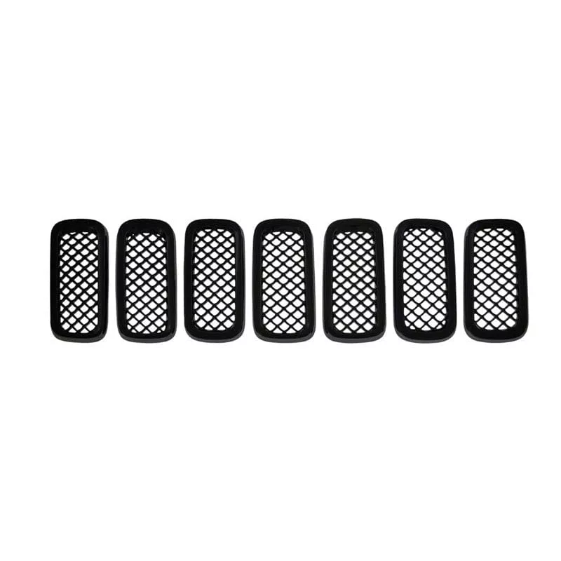 '15-18 Jeep Renegade Gloss Black Grille Insert / Overlay ABS6439B