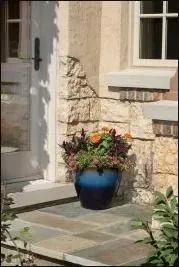 16 Inch Bronze Resin Planter For Indoor And Outdoor Use
