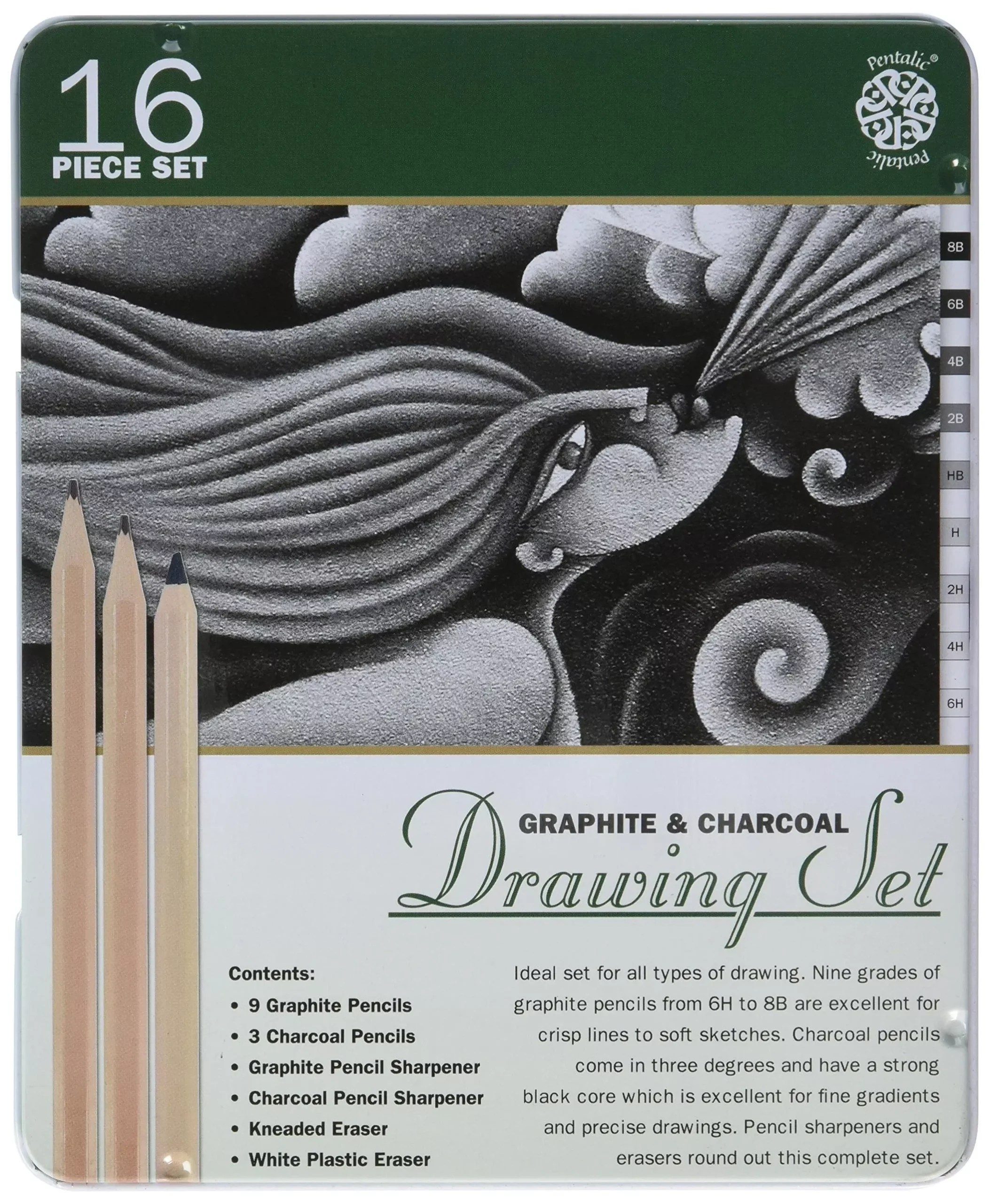 16PC SKETCH SET IN TIN
