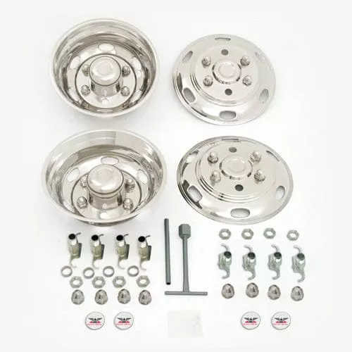 1999 Up Isuzu NPR Diesel 6 Lug 19.5" Dual Wheel Simulators N6695