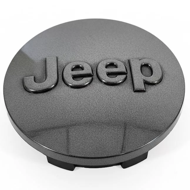2014-2026 Jeep 2 1/2" Dark Gray Button Center Cap 9107CC-DARK