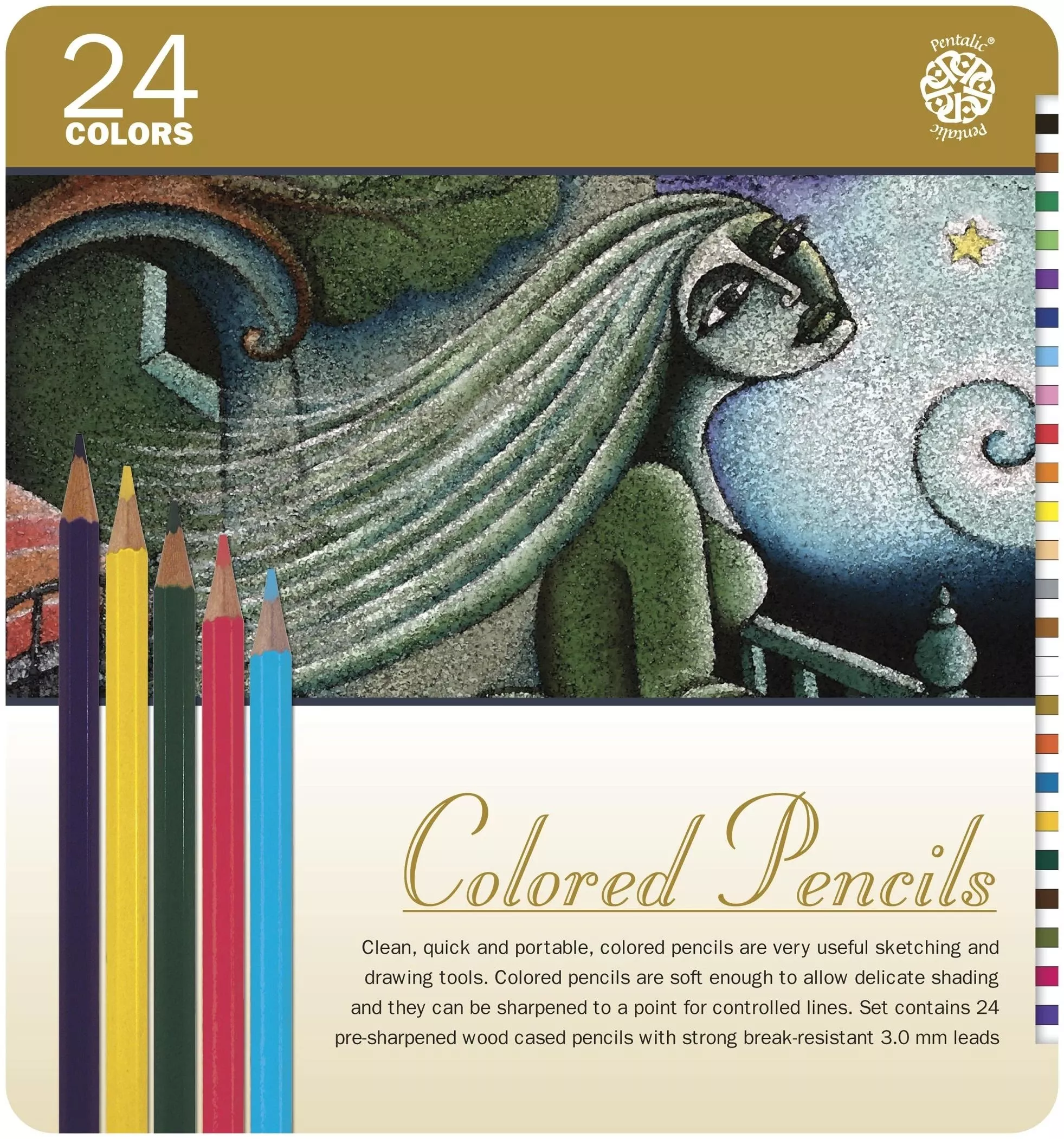 24pc Colored Pencil Set