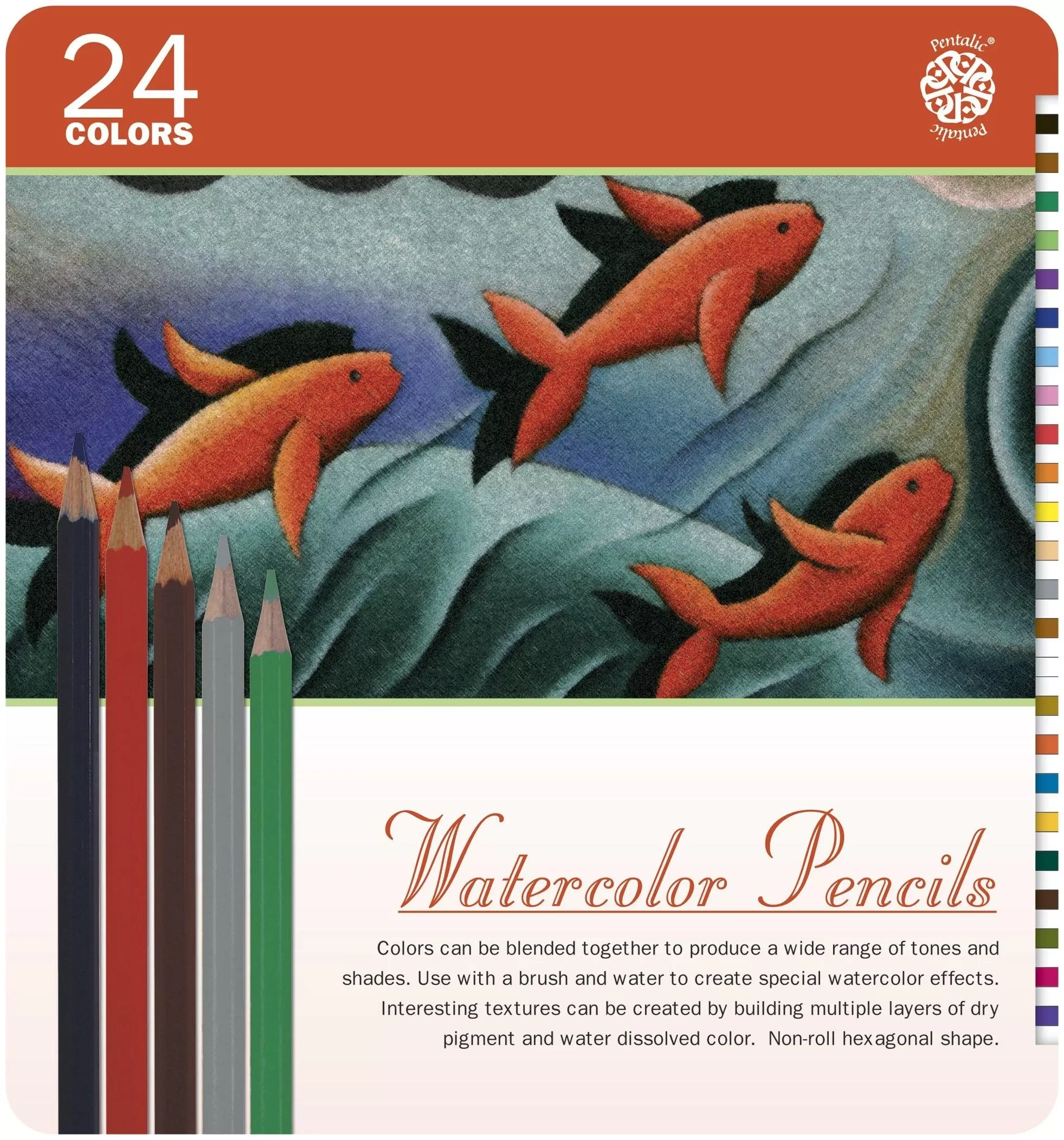 24pc Watercolor Pencil Set