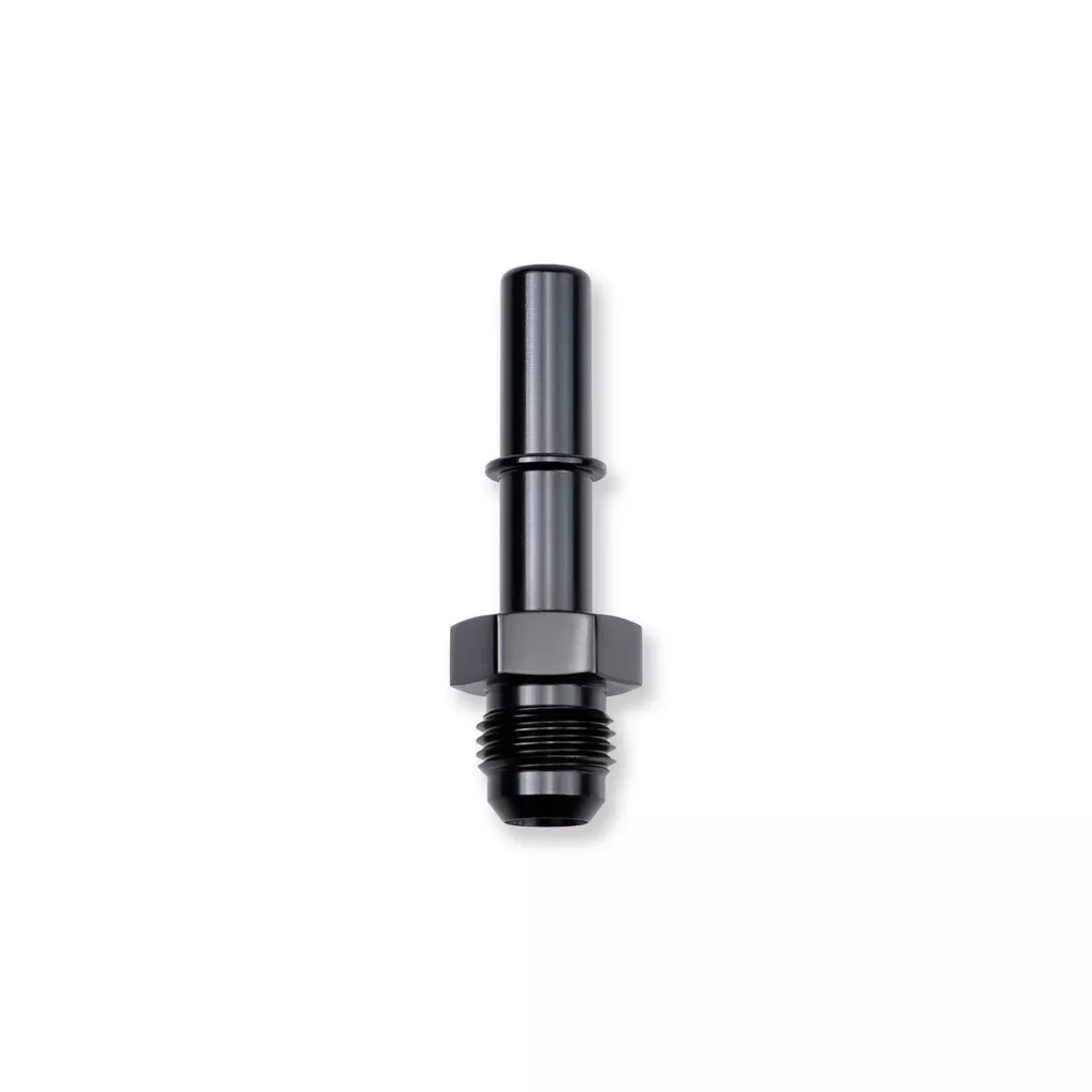 -6AN Flare to 5/16" Quick Connect Adapter Black