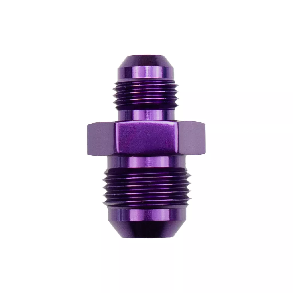 -8 AN to -10 AN Fitting Male to Male Reducer Union Black