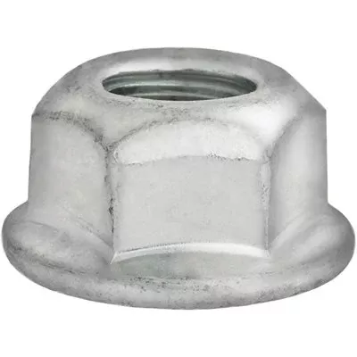Au-ve-co 11708 Flange Lock Nut, System of Measurement: Metric, M10x1.5 Thread, 15 mm Width Across Flat, 11.5 mm H