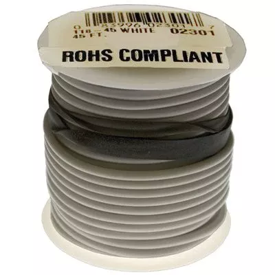 Au-ve-co 12420 Primary Wire, 14 ga Conductor, Stranded, 25 ft L, 0.117 in OD