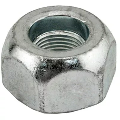 Au-ve-co 12521 Wheel Nut, System of Measurement: Imperial, 1-1/8-16 Thread, 1-1/2 in Width Across Flat, 7/8 in H, Zinc