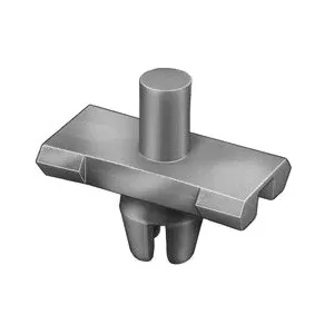 Au-ve-co 13174 Molding Clip, Nylon, Red