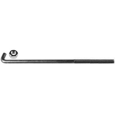Au-ve-co 14461 Battery Hold Down Bolt With Nut, System of Measurement: Imperial, 1/4-20 Thread, 7 in L, Unplated