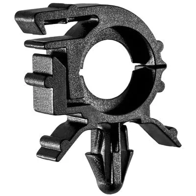Au-ve-co 14544 Wire Loom Routing Clip, 11/32 x 1/2 in Conduit/Cable, Nylon, Black
