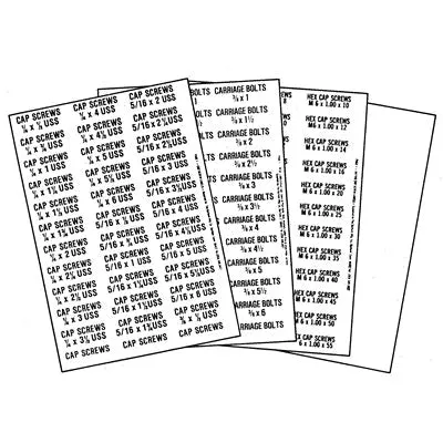 Au-ve-co 14775 Blank Bin Label
