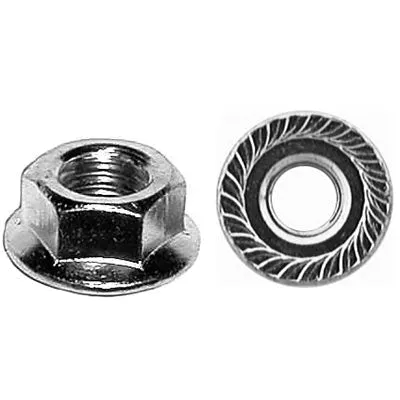 Au-ve-co 14876 Spin Lock Nut With Serrations, System of Measurement: Imperial, 3/8-16 Thread, USS Thread, Zinc