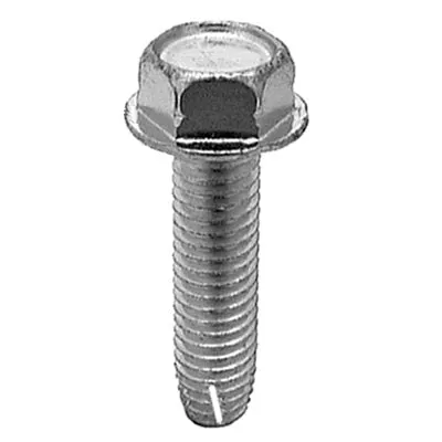 Au-ve-co 15357 Thread Cutting Tapping Screw, 3/8-16 Thread, 1-3/4 in OAL, Hex Washer Head, Bright Zinc Chromate