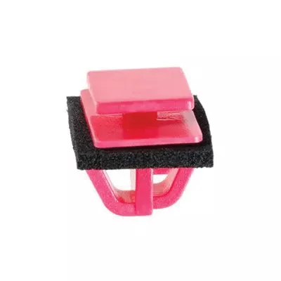 Au-ve-co 21484 Wheel Flare and Body Side Molding Clip With Sealer, Nylon, Red