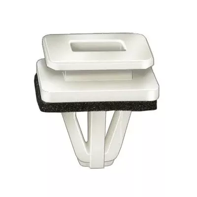 Au-ve-co 21558 Rocker Panel and Fender Molding Clip With Sealer, Nylon, White