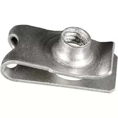 Au-ve-co 22105 Fold Over Extruded Nut, System of Measurement: Metric, M6x1 Thread, Zinc