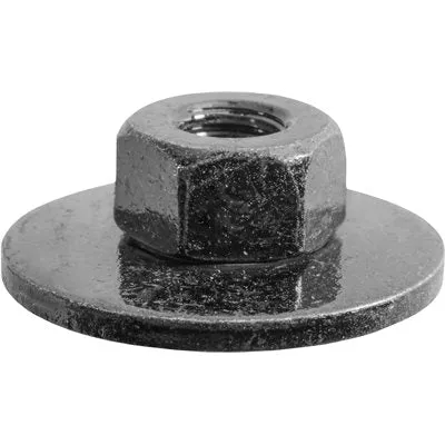 Au-ve-co 24434 Free Spinning Washer Nut, System of Measurement: Metric, M6 Thread, 11 mm Width Across Flat, Steel