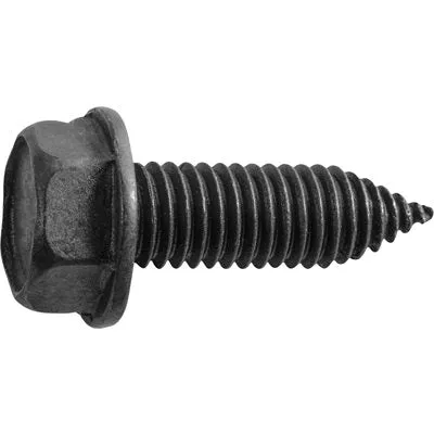 Au-ve-co 24453 Body Bolt, System of Measurement: Metric, M6.3 Thread, 20 mm L, Hex Washer Head, 10 mm Head, Steel