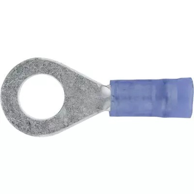 Au-ve-co 9056 Solderless Terminal, 16 to 14 AWG Wire, Electrolytic Copper, Blue