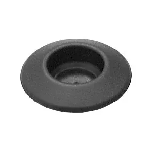 Au-ve-co 9291 Plug Button, 1-3/8 in Dia Head, 0.1 in Max Panel Thickness, Fits Hole Size: 1 in, Polypropylene, Black