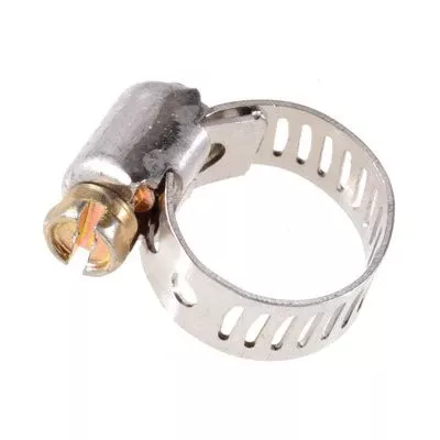 Au-ve-co 9324 Mini Clamp, 1/4 in Minimum Clamp Diameter, 5/8 in Maximum Clamp Diameter, Stainless Steel/Steel