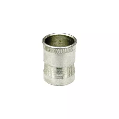 Au-ve-co NUTSERT 10264 Nut Insert, #6-32 Thread, 0.03 in Thick Material, 0.185 in L, Mild Steel, Tin-Plated