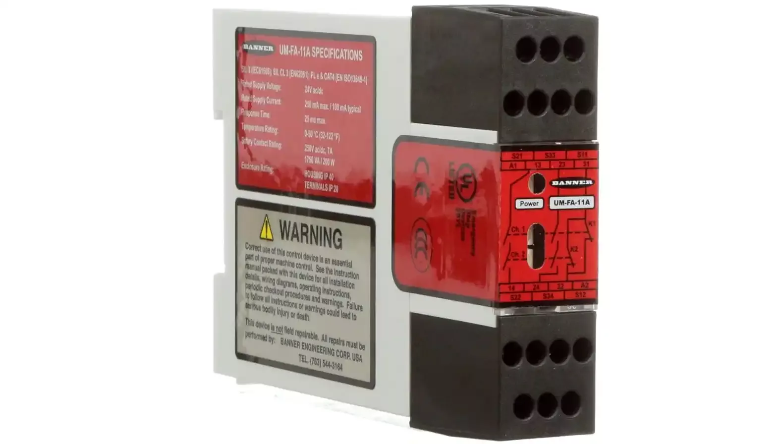 Banner UM-FA-11A Universal Input Safety Relay Module 24V