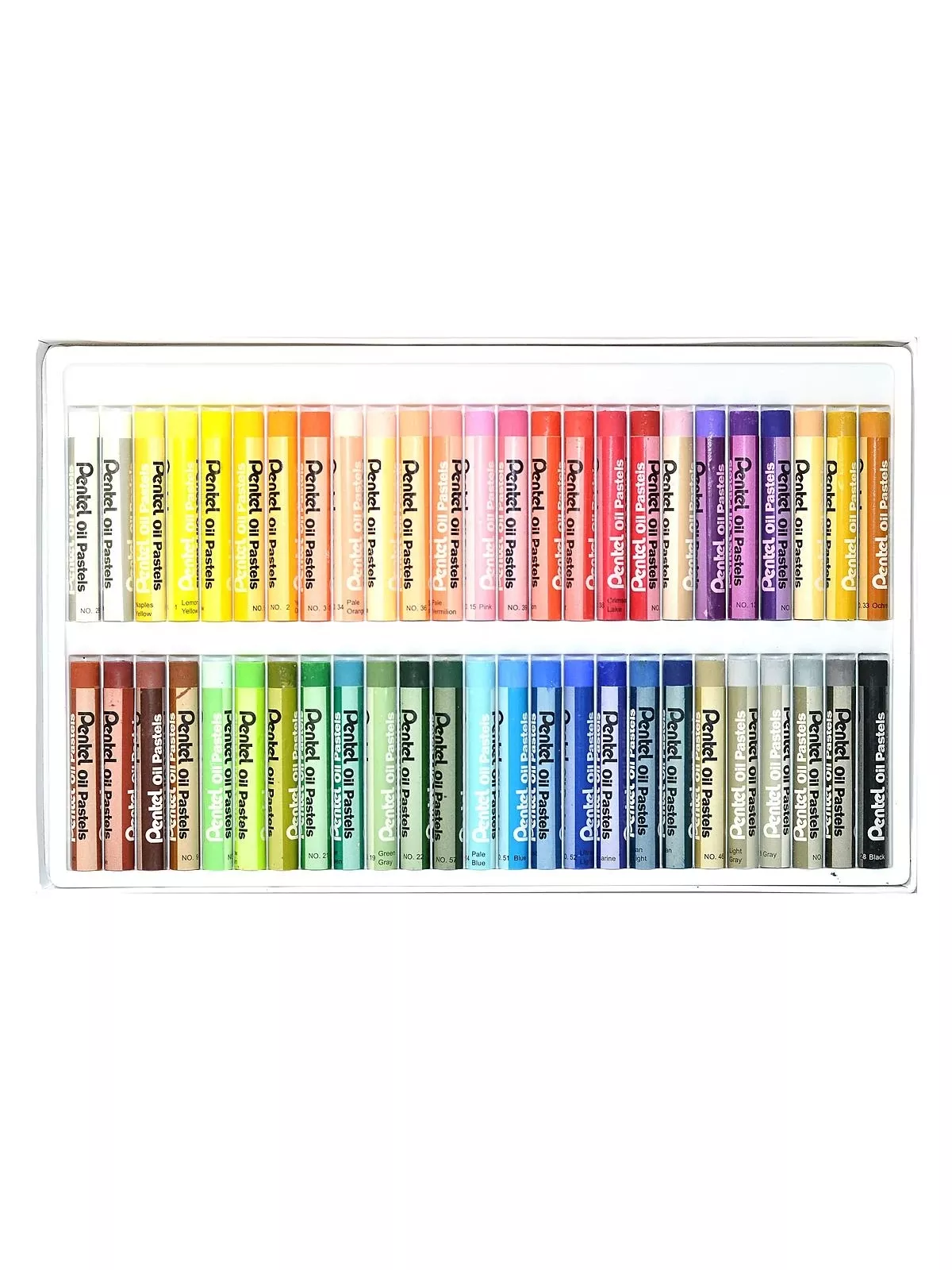 "Pentel Oil Pastel Set With Carrying Case, Assorted, 50/Set,Size: Med"