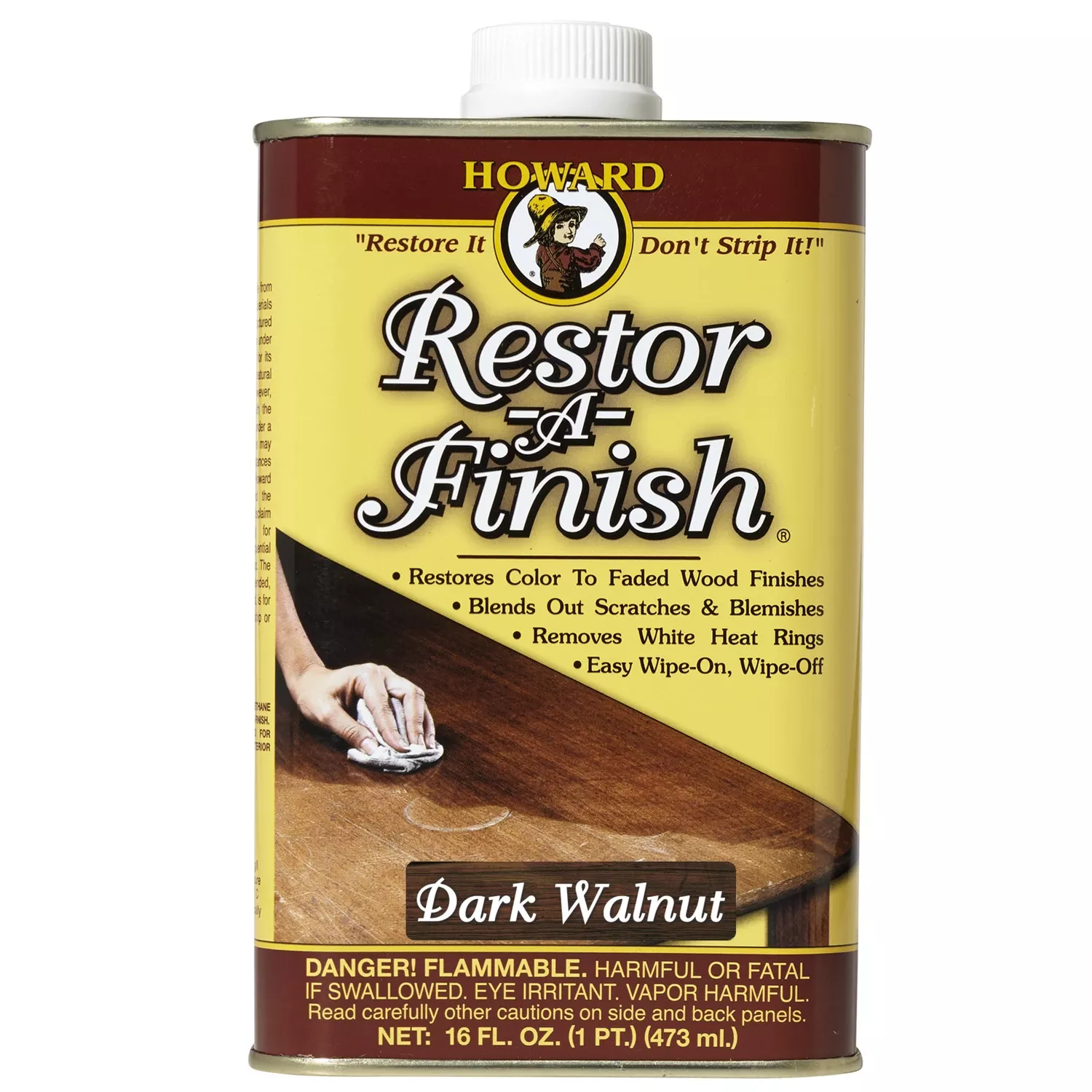 Restor-A-Finish Wood Finish, Dark Walnut, 16 Oz.