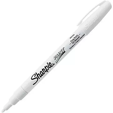 "Sanford Sharpie Permanent Paint Marker, Fine Point, White"