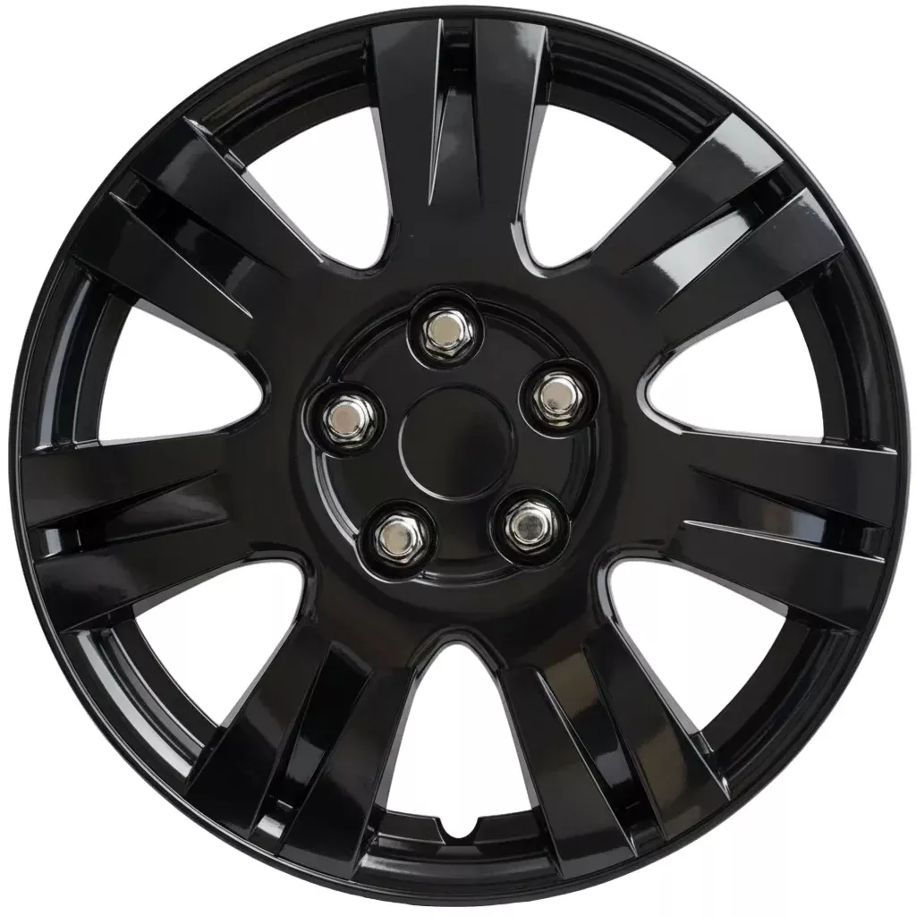 Universal Style 15" Gloss Black Replacement Hubcaps PRT-1003-15GB