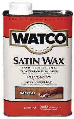 Watco Satin Wood Finishing Wax, Dark Tone, 1 Quart - Model 66941