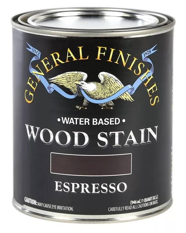 Water Based Espresso Wood Stain, 1 Quart - Wxqt