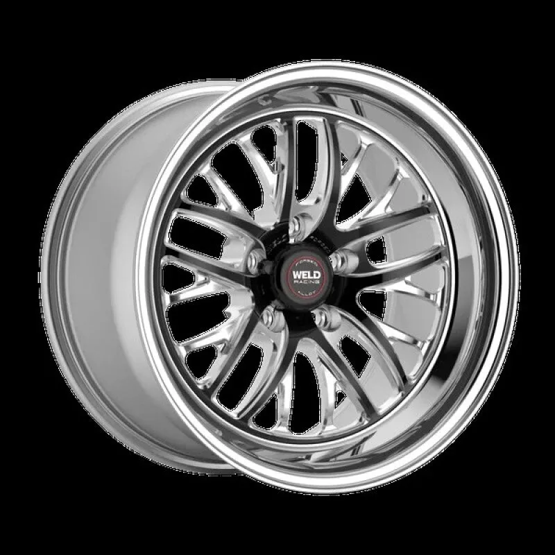 Weld S82 18x5 / 5x115 BP / 1.6in BS Black Wheel (High Pad) - Non-Beadlock
