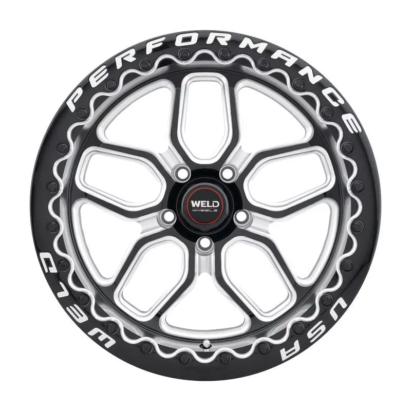 Weld S907 17X10 Laguna Beadlock 5X115 ET00 BS5.50 Gloss Black MIL Dia 78.1