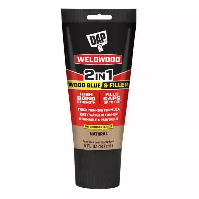 WELDWOOD 2‑in‑1 Wood Glue & Filler – 5 oz
