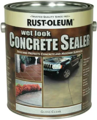 Wet Look Concrete Sealer, 1-gallon, Gloss Clear Finish