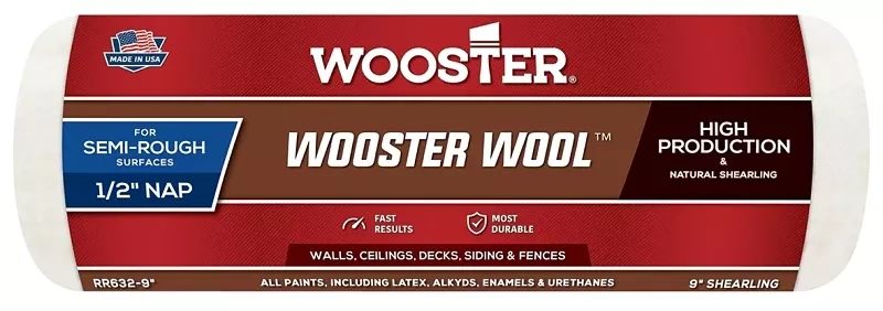 Wool Lambskin 1/2 In. X 18 In. W Regular Paint Roller Cover 1 Pk